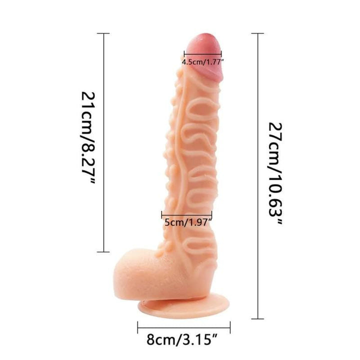 10 Zoll Dildo Rillen mit Umschnalldildo