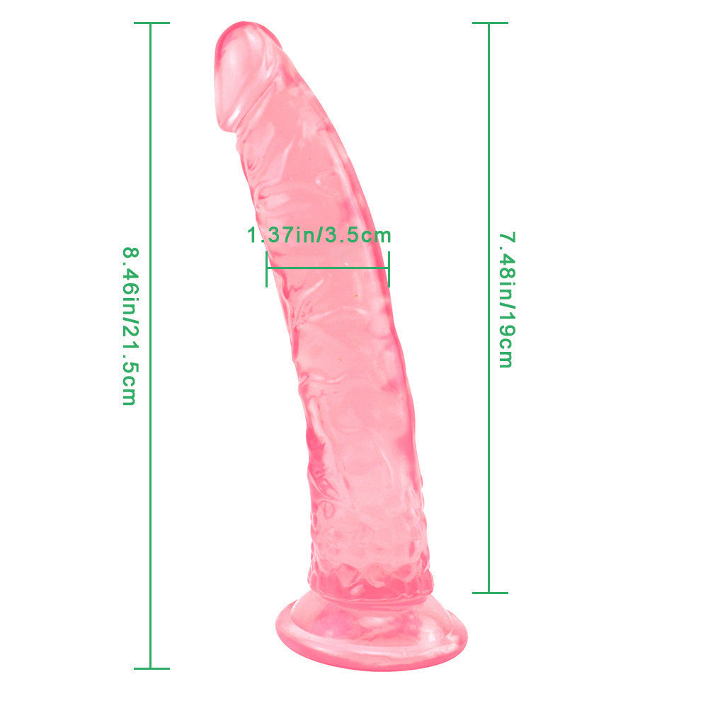 8 Zoll kleiner gerader rosa Dildo