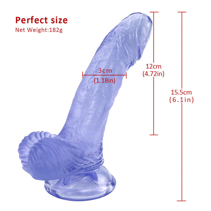 Blauer gebogener Dildo