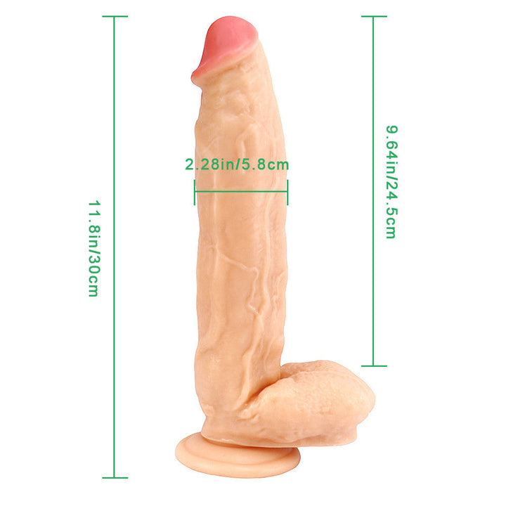 Großer dicker hautfarbener Dildo