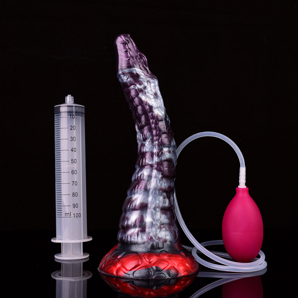 Dunkelvioletter Drachen-Spritz-Fantasie-Dildo