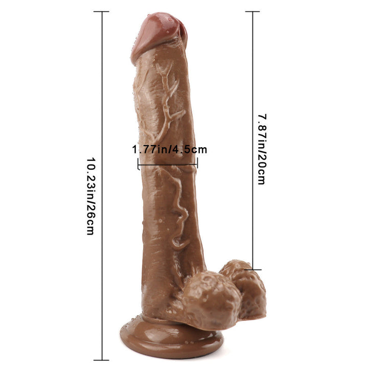 10 Zoll brauner Dildo