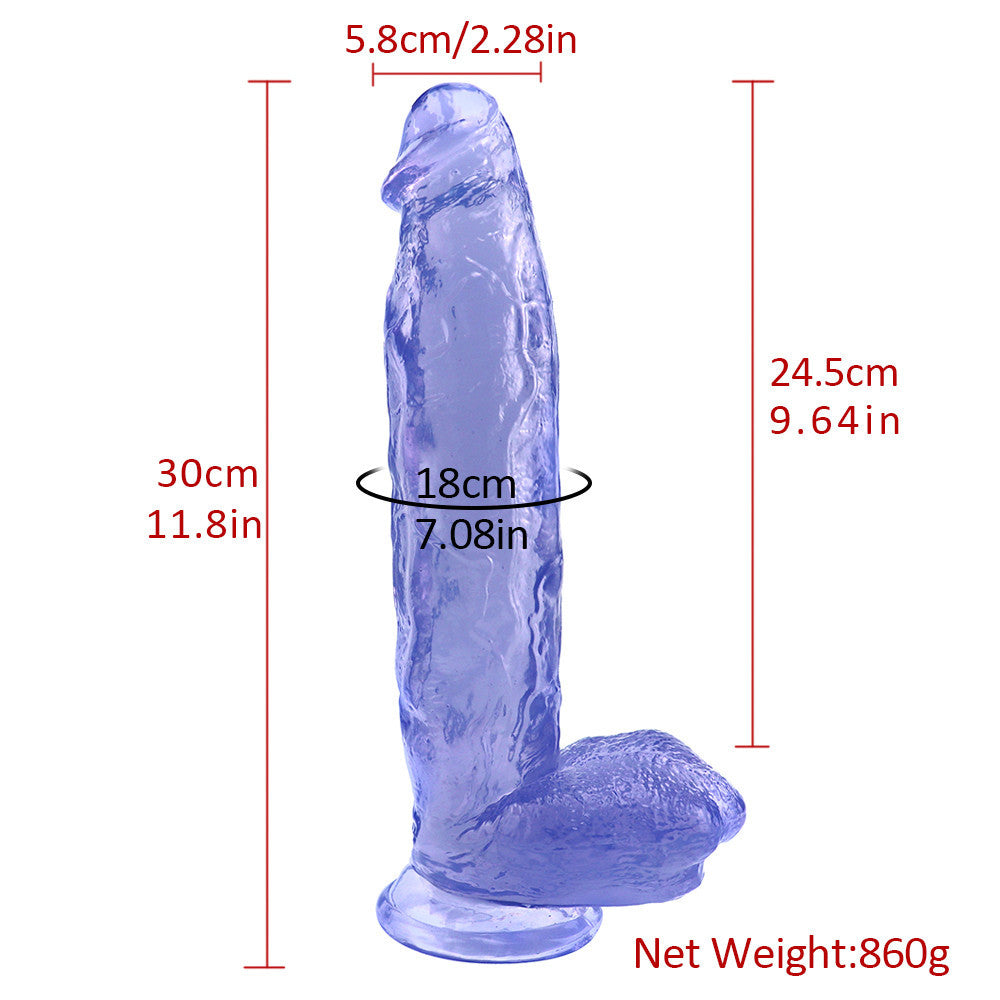 Großer dicker blauer Dildo