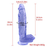 Charger l&#39;image dans la galerie, Großer dicker blauer Dildo