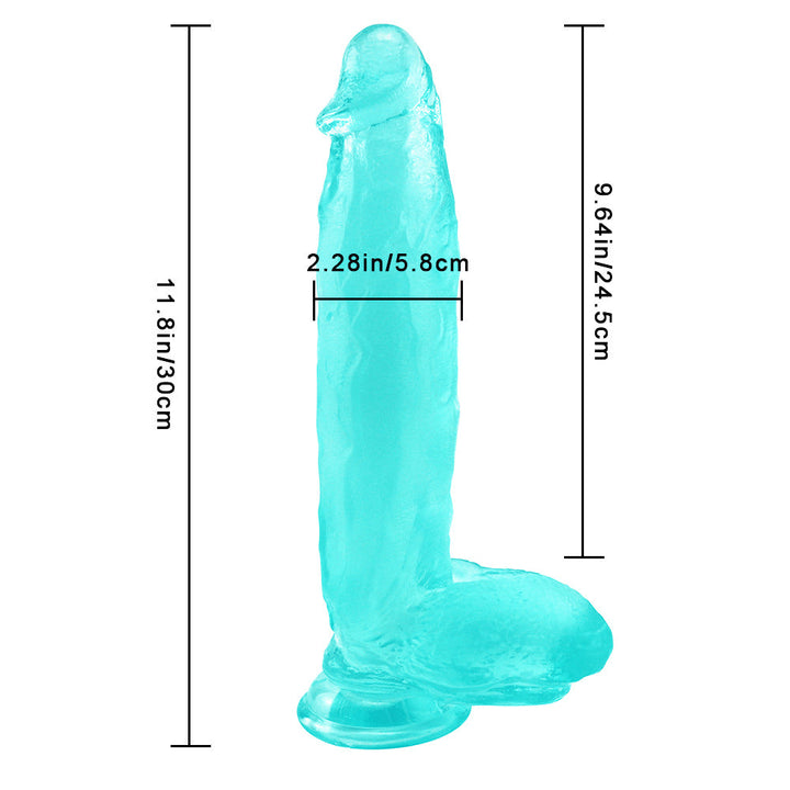 Großer dicker grüner Dildo