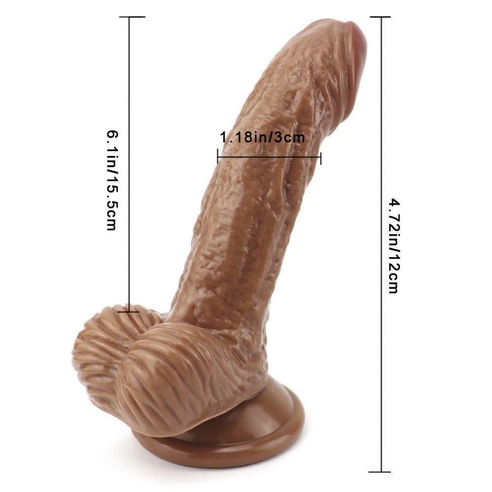 Brauner gebogener Dildo