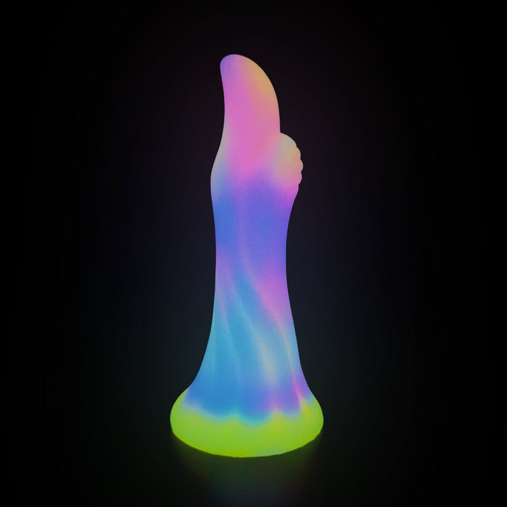 6,18 Zoll bunte Daumen-Fantasie-Analdildos