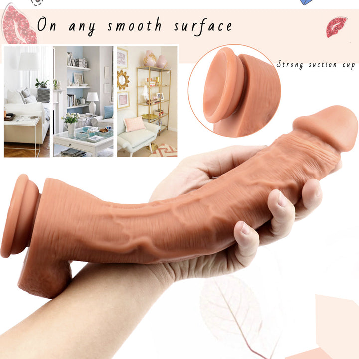 12 Zoll wasserdichter Dildo aus weichem Silikon