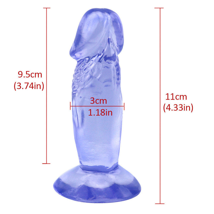 Kurzer rauer blauer Dildo