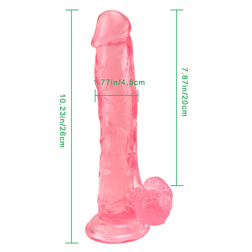 10 Zoll rosa Dildo