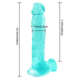 画像をギャラリー ビューアにロード 10 Zoll grüner Dildo