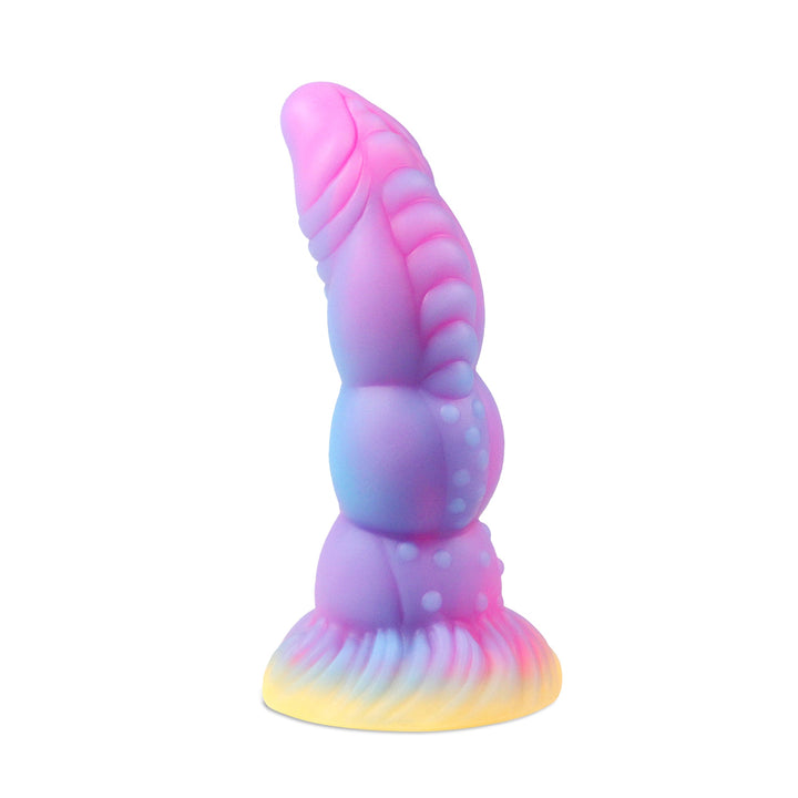 Bunter Drachen-Fantasie-Analdildos mit Licht