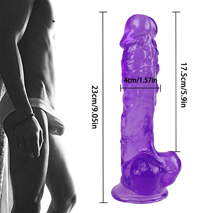 9 Zoll lila Dildo