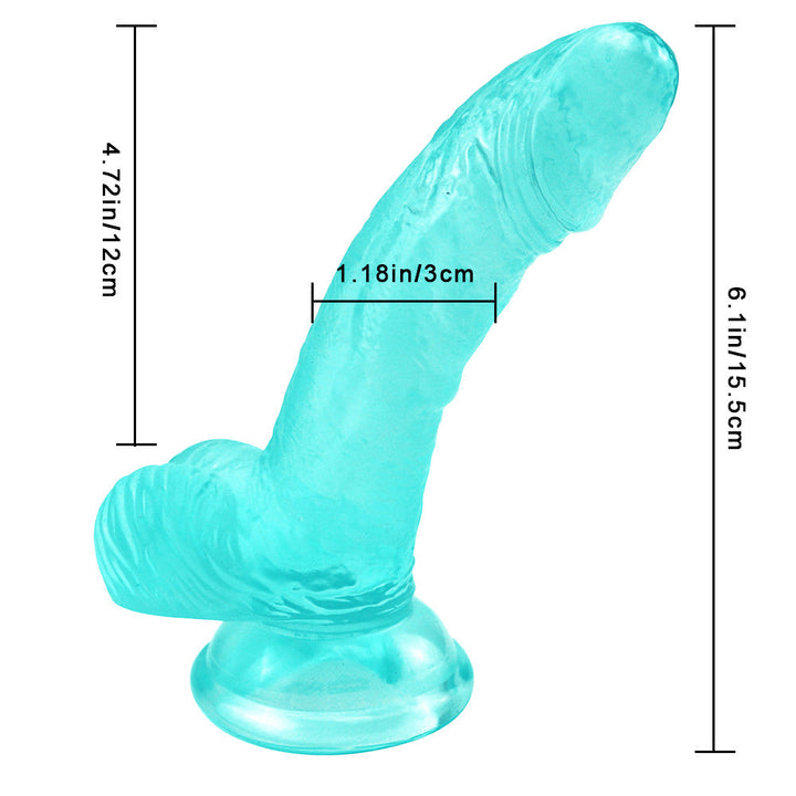 Grüner gebogener Dildo