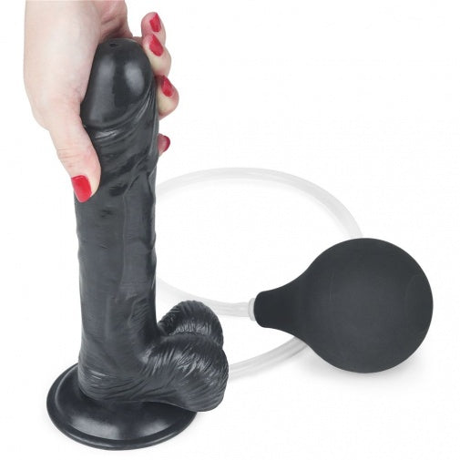 Schwarzer Squirting-Dildo 9 Zoll