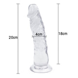 画像をギャラリー ビューアにロード 8 Zoll Jelly Dildo