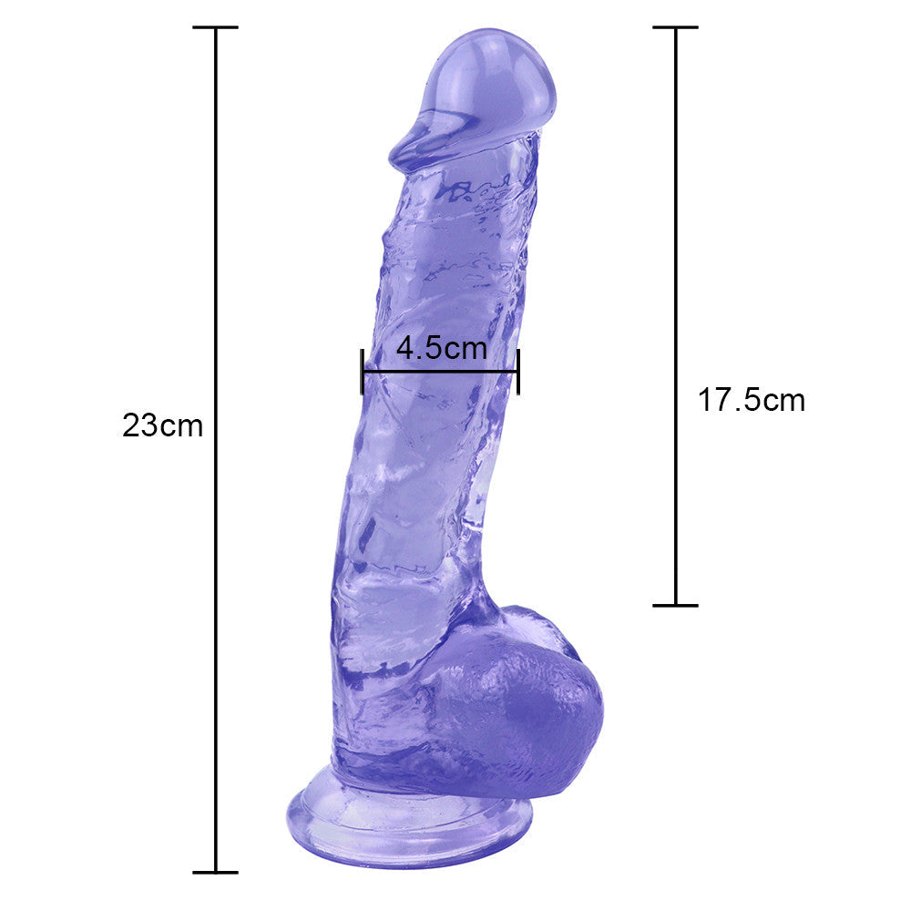 9 Zoll blauer Dildo