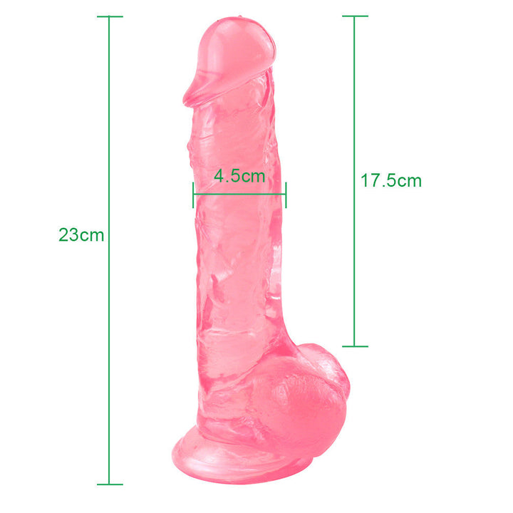 9 Zoll rosa Dildo