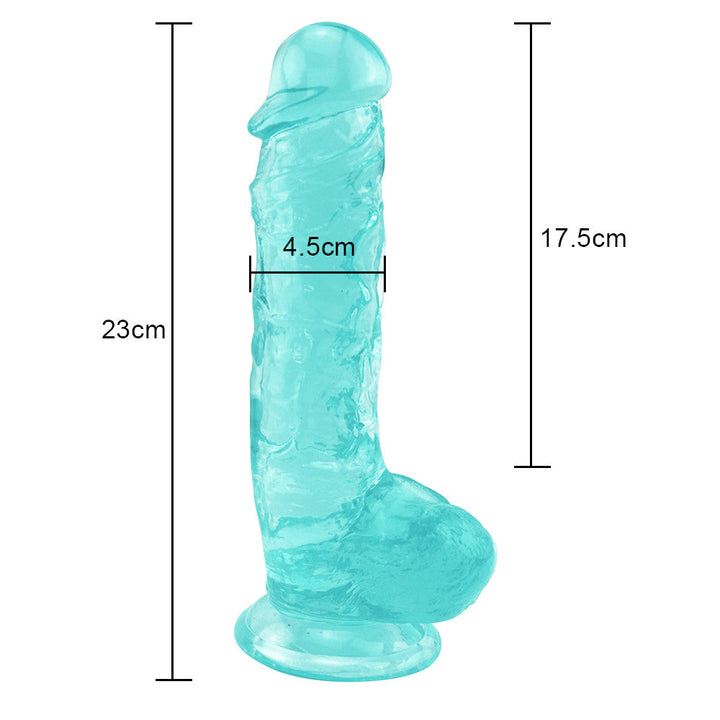 9 Zoll grüner Dildo