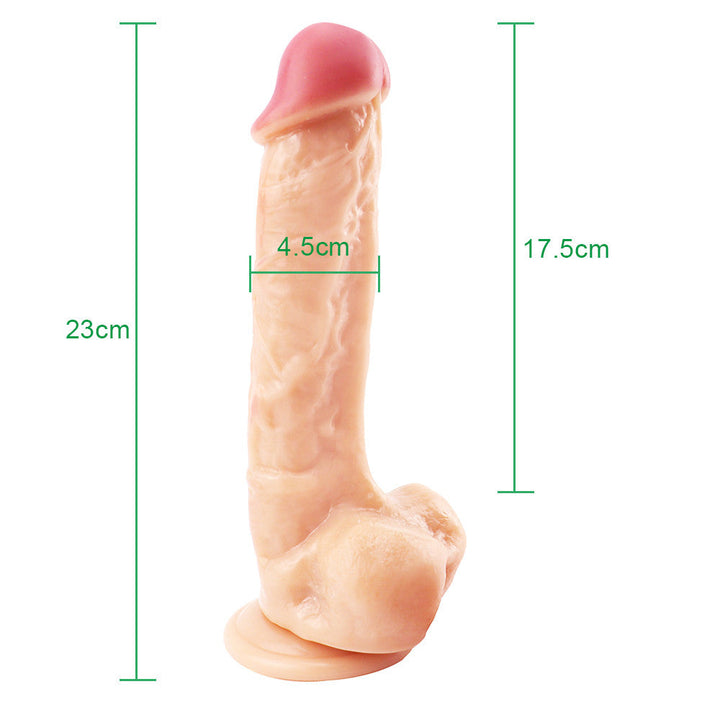 9 Zoll hautfarbener Dildo