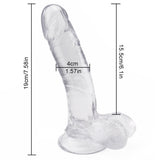 画像をギャラリー ビューアにロード 7 Zoll Jelly Dildo