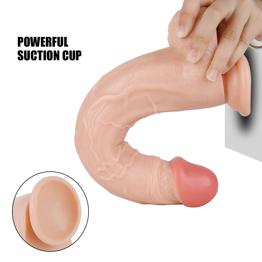 13 Inch Huge & Long Realistic Dildo With Strong Suction Cup