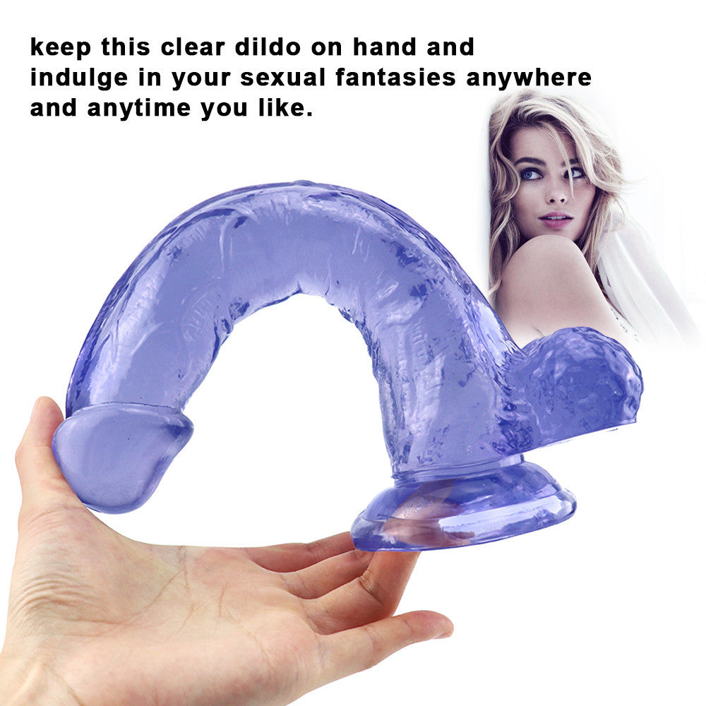 Gummi Dildo 10 Zoll blau