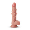20 cm Spikes Hautfarbe Realistic Dildo