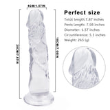 画像をギャラリー ビューアにロード 8 Zoll Jelly Dildo