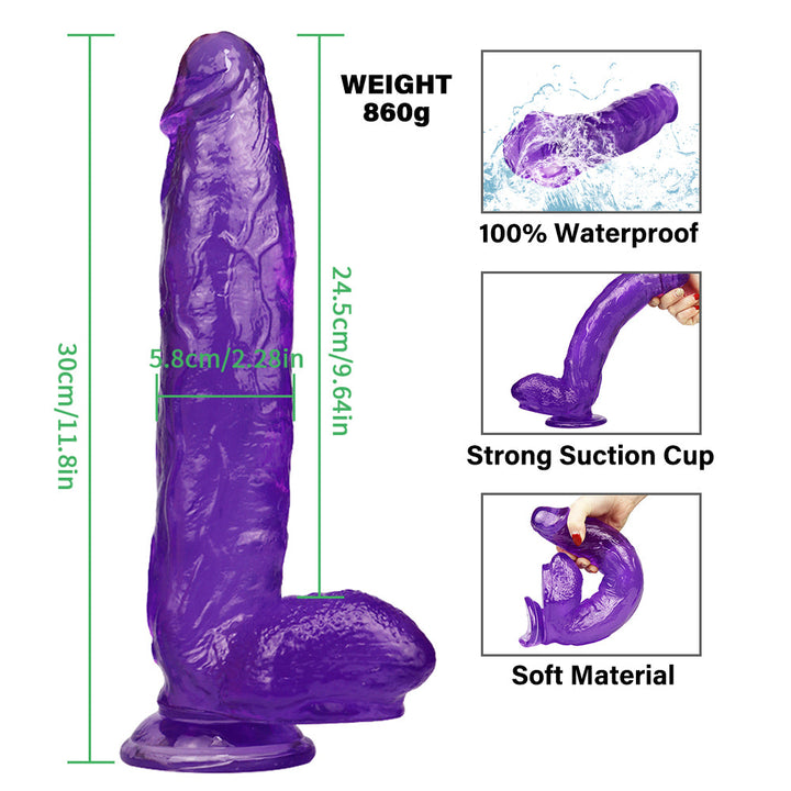 Großer dicker lila Dildo