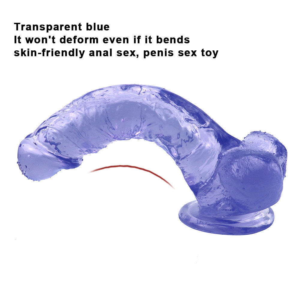 9 Zoll blauer Dildo