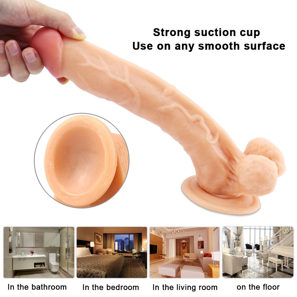 10 Zoll hautfarbener Dildo