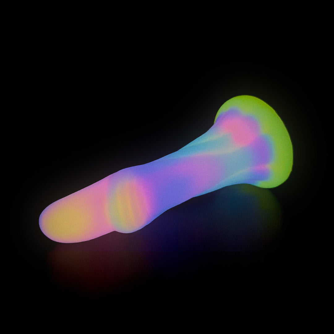 6,18 Zoll bunte Daumen-Fantasie-Analdildos