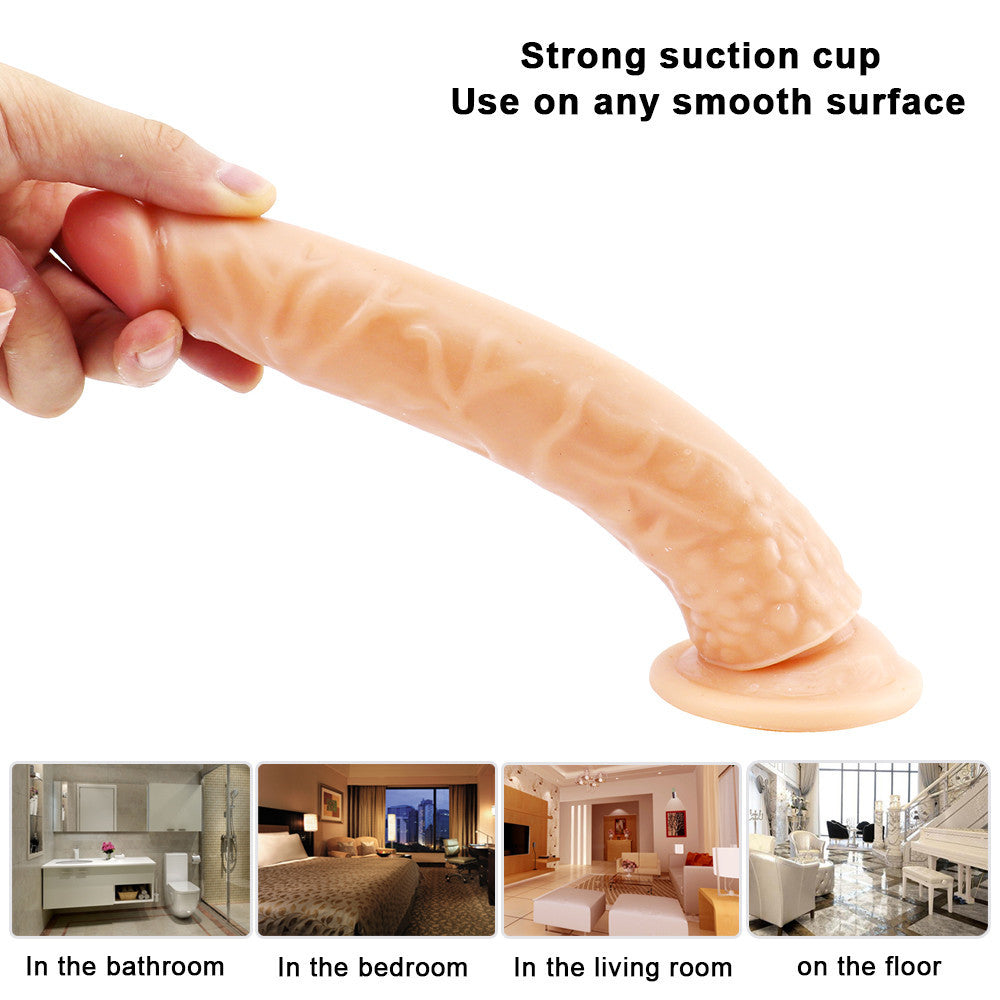 8 Zoll hautfarbener Dildo