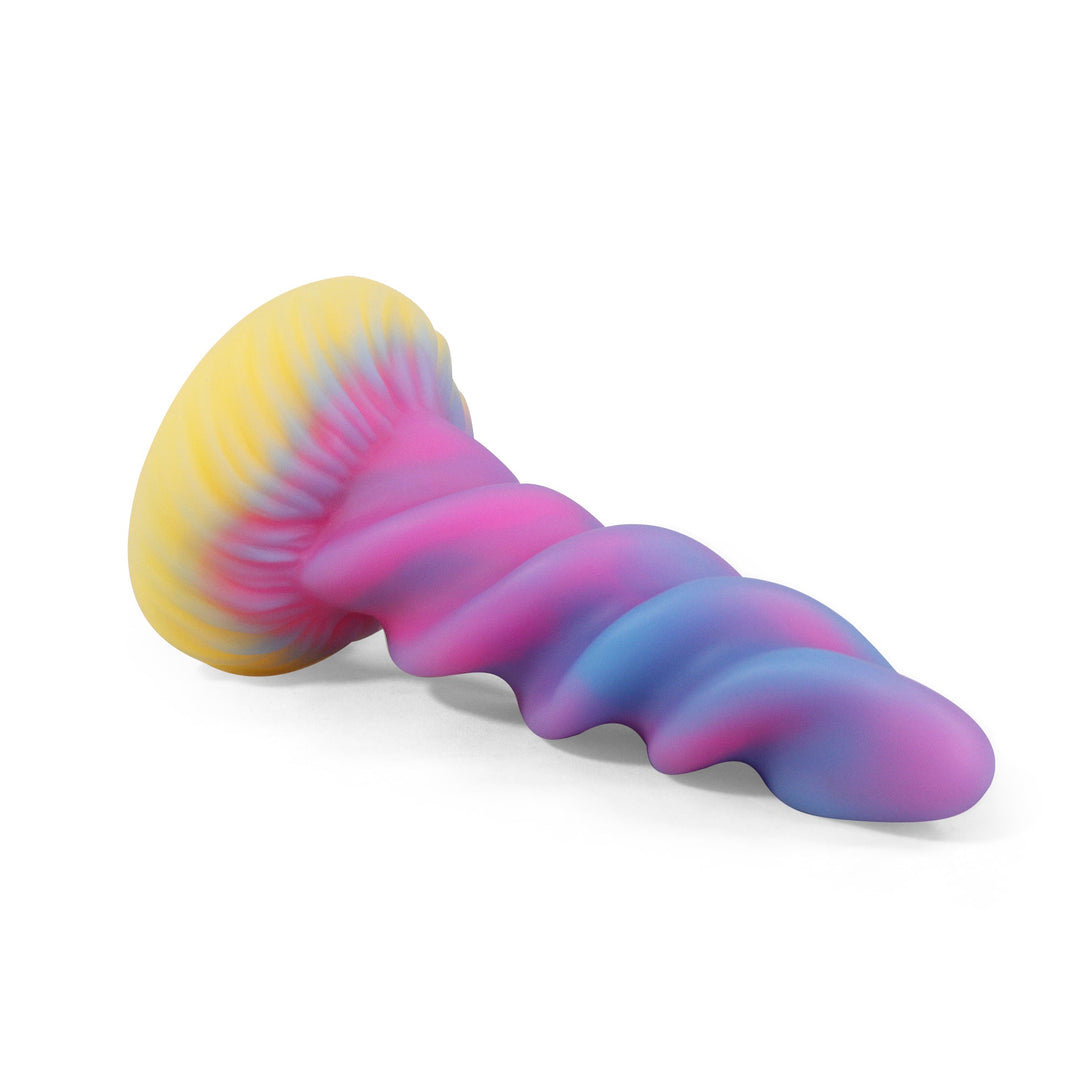 Bunter Analdildo aus Silikon von Spiral