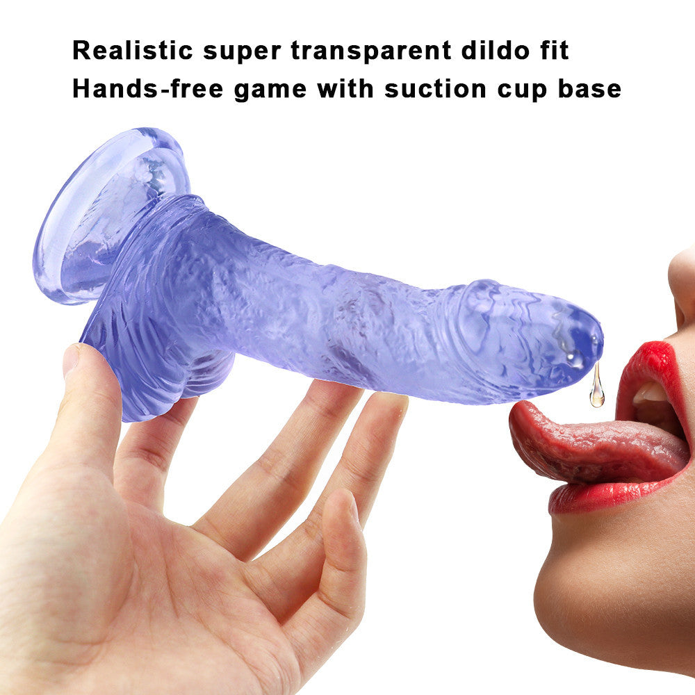 Blauer gebogener Dildo