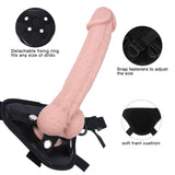 Charger l&#39;image dans la galerie, Umschnalldildo aus Silikon, 9 Zoll, Hautfarben