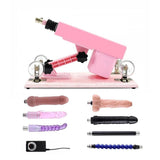 Laden Sie das Bild in den Galerie-Viewer, Pink Female Sex Machine with Dildo Accessories