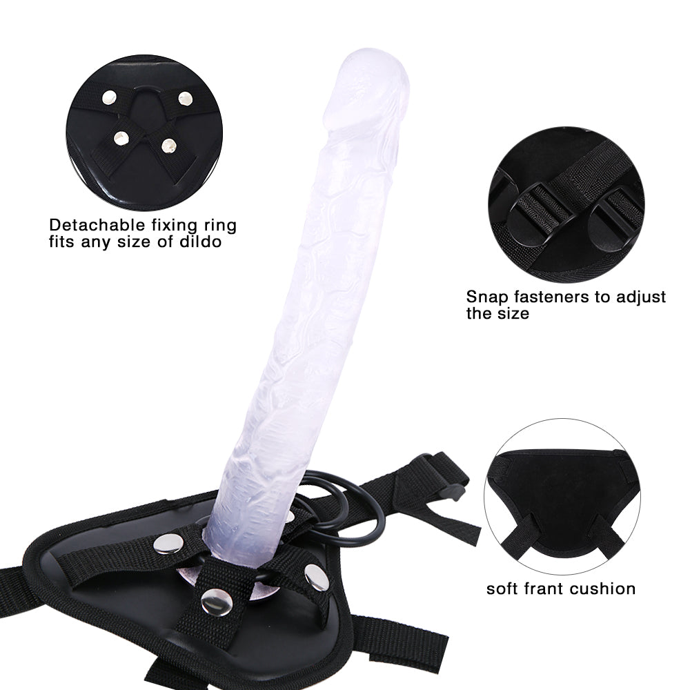 Transparenter Dildo mit Saugnapf, 10 Zoll