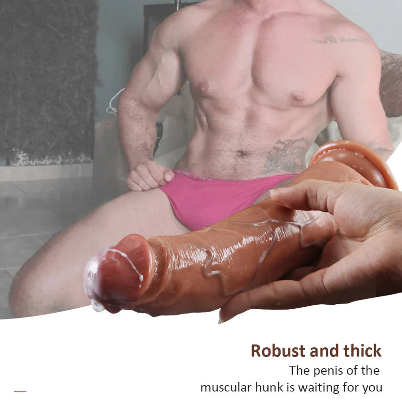 Squishy Dildo Silikon Realistisch 9 Zoll