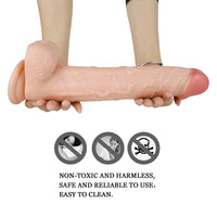 13 Inch Huge & Long Realistic Dildo With Strong Suction Cup