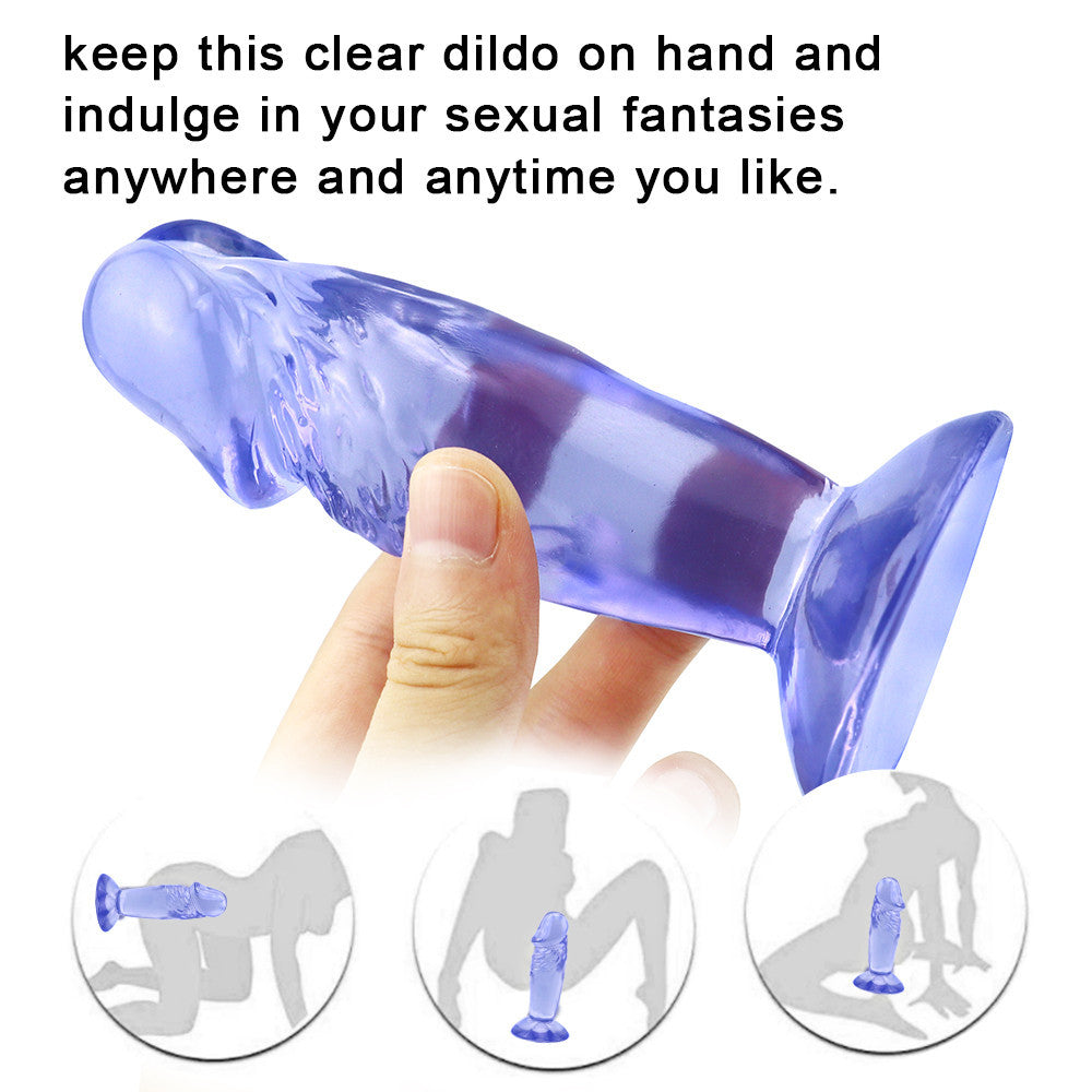 Kurzer rauer blauer Dildo