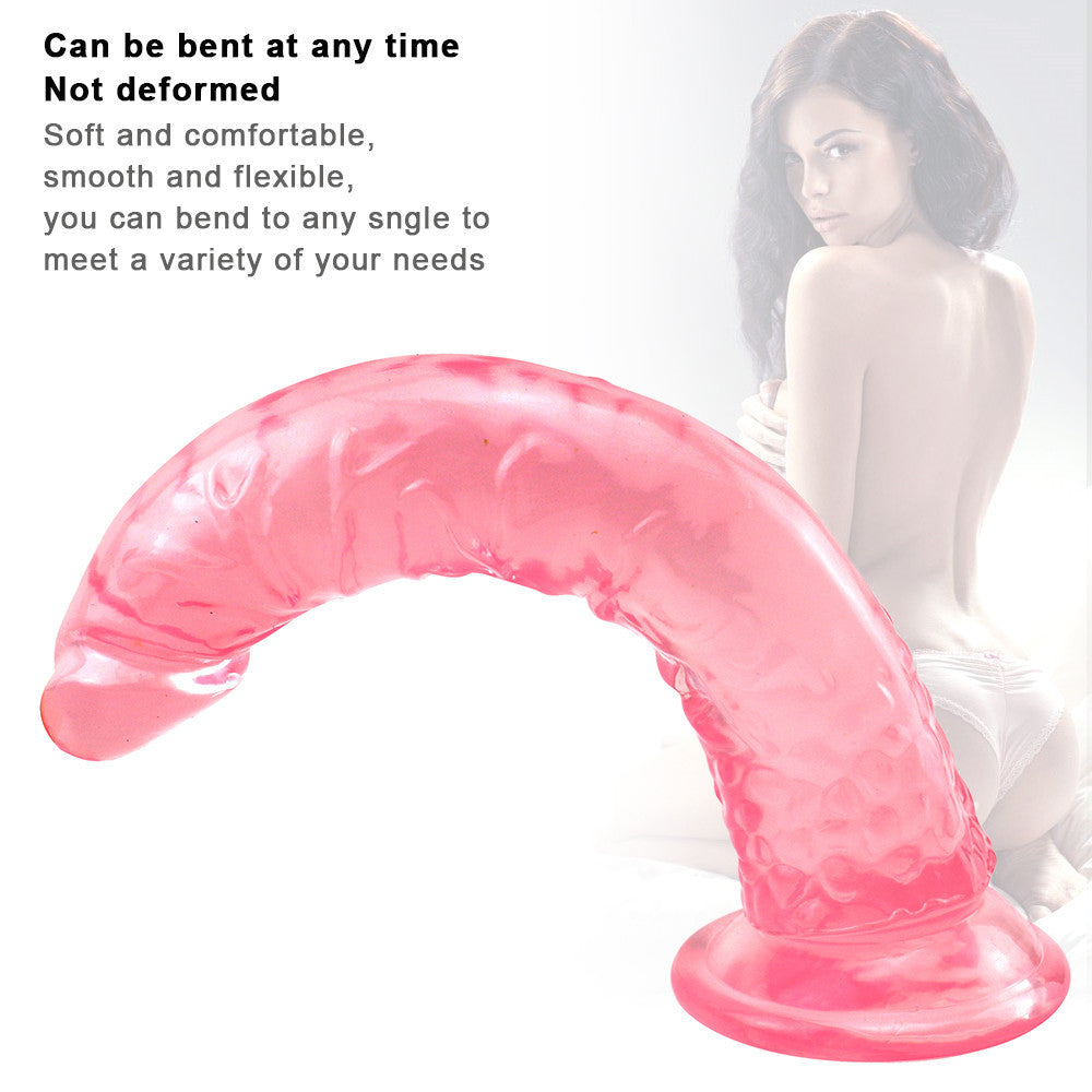 8 Zoll kleiner gerader rosa Dildo