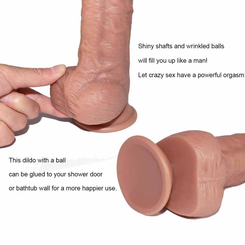 Pointed Silicone Penis 2 Inch Wide Dildo