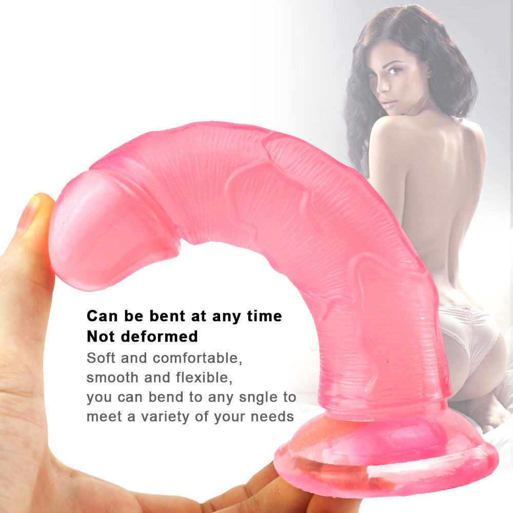 6 Zoll rosa Dildo