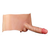 19 cm Silikon Hautfarbe Strap On Dildo
