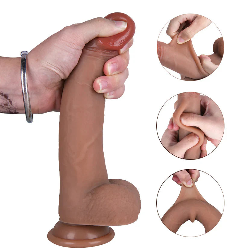 5 Zoll Umfang Dildo Realistisches weiches Silikon