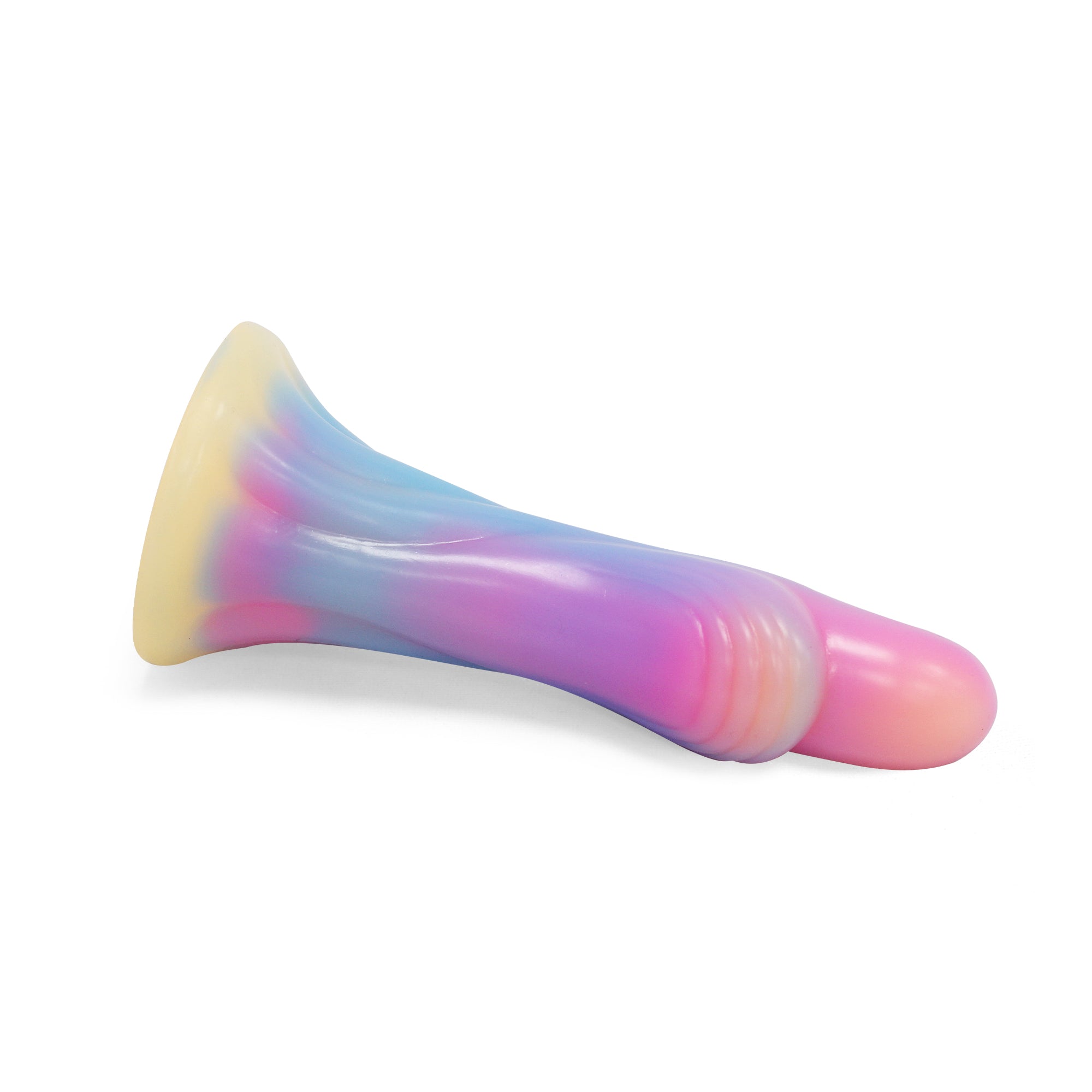 6,18 Zoll bunte Daumen-Fantasie-Analdildos