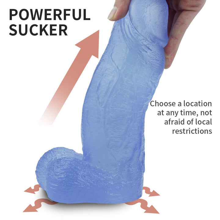 Blaue Jelly-Dildos, 7,6 cm dick