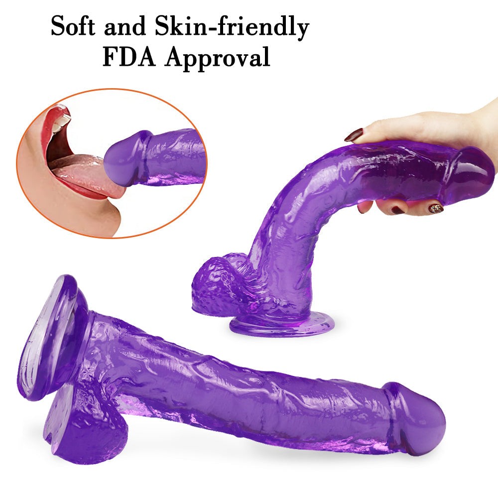 10 Zoll lila Dildo